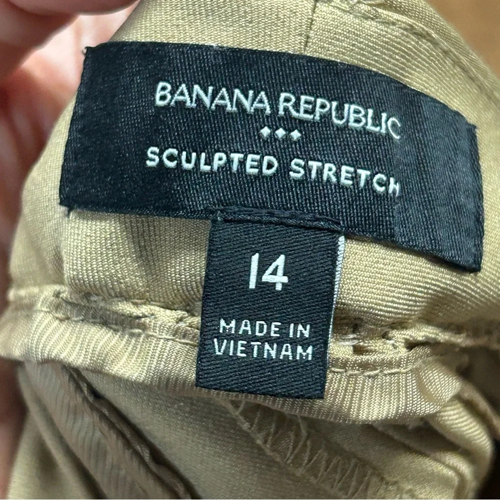Banana Republic‎ factory Women's sculpted stretch Tan Wide Leg Pants
